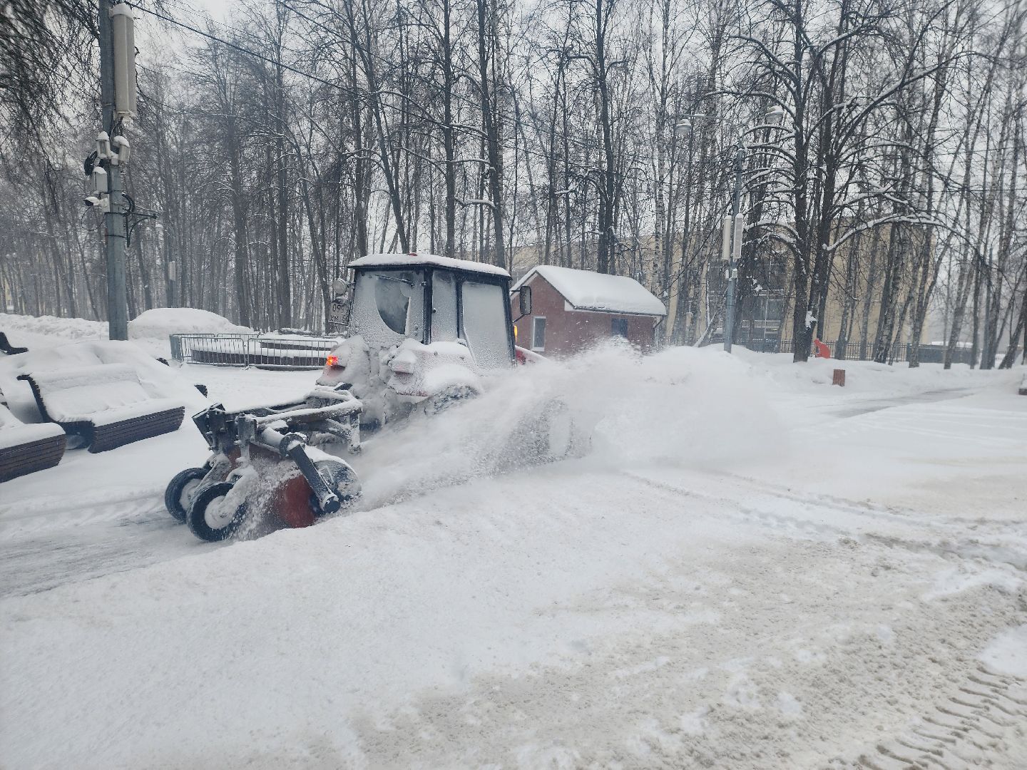 королёв,уборка снега,
