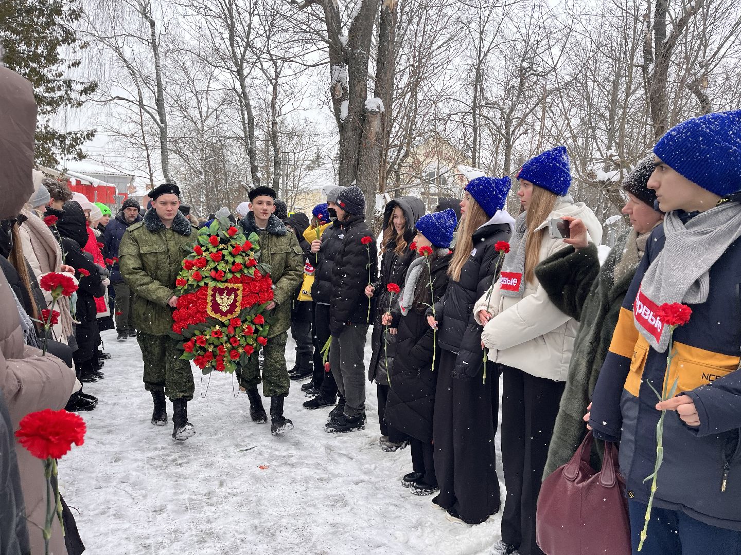 Шаховская, митинг, воины,