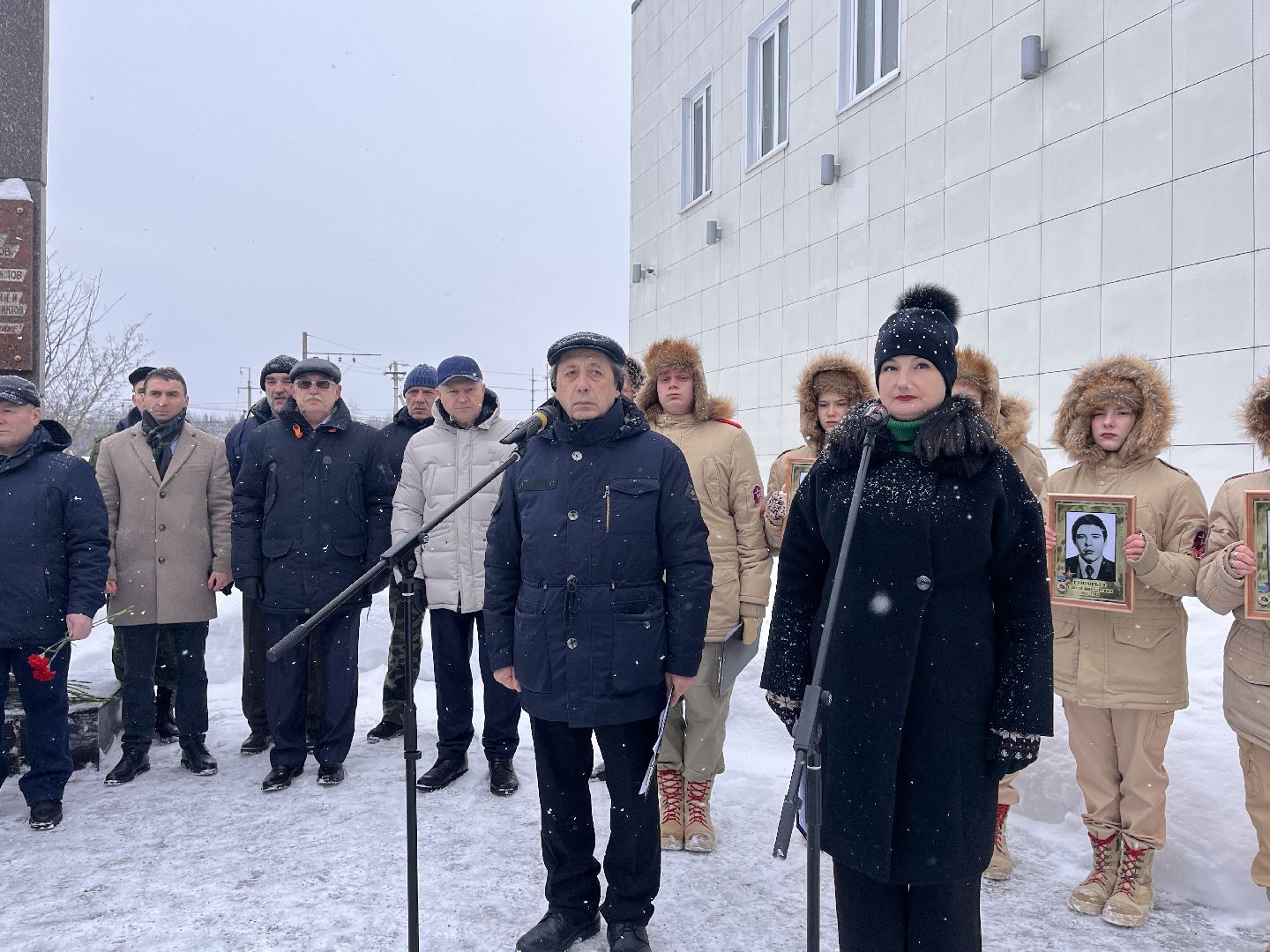 Шаховская, митинг, воины,