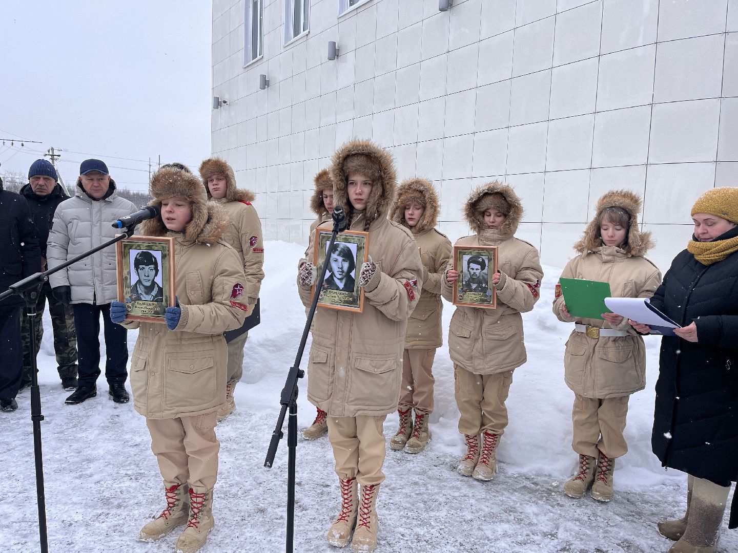 Шаховская, митинг, воины,