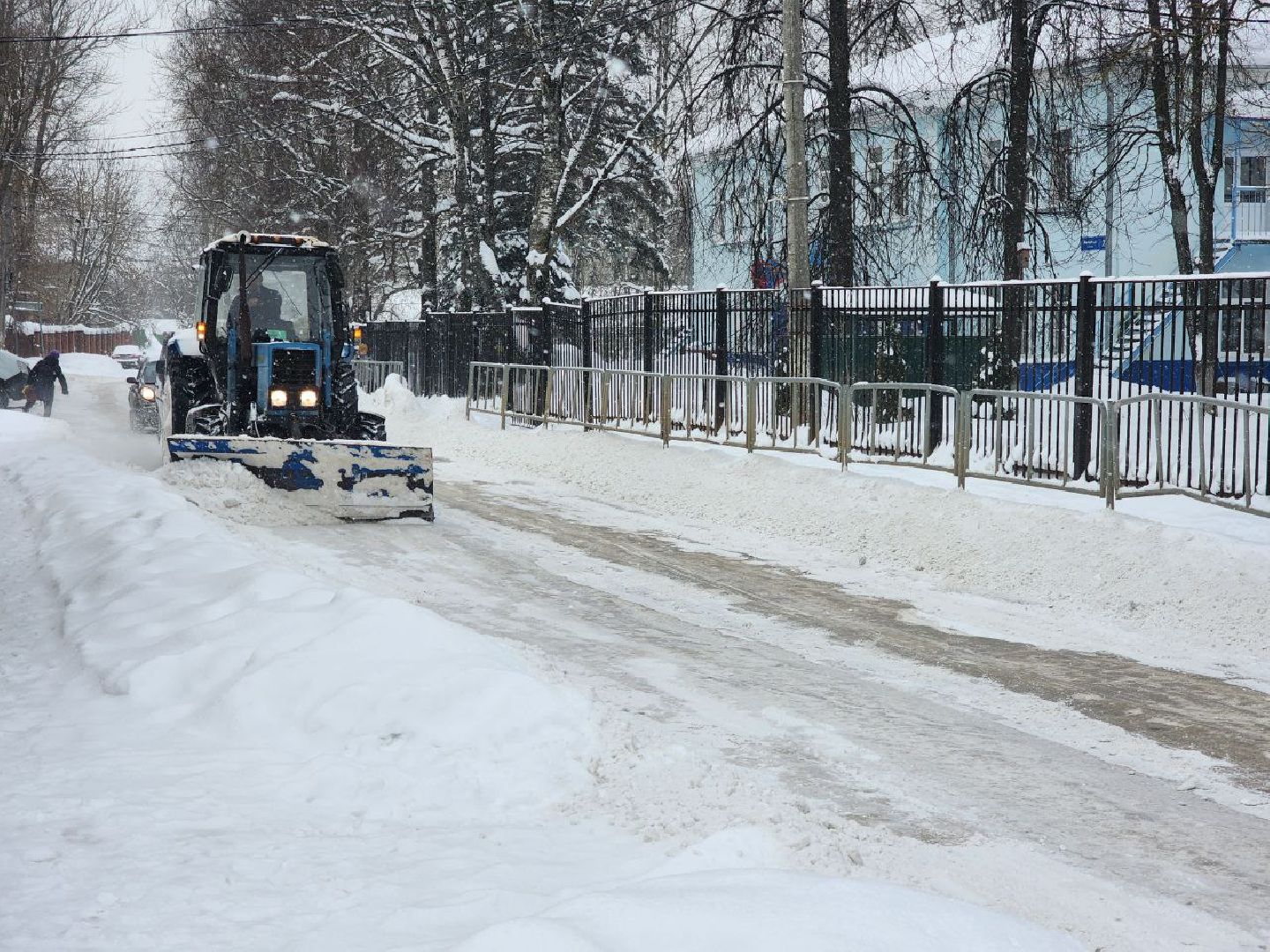 Солнечногорск, уборка территорий, уборка снега и наледи, Снегопад, коммунальная служба,