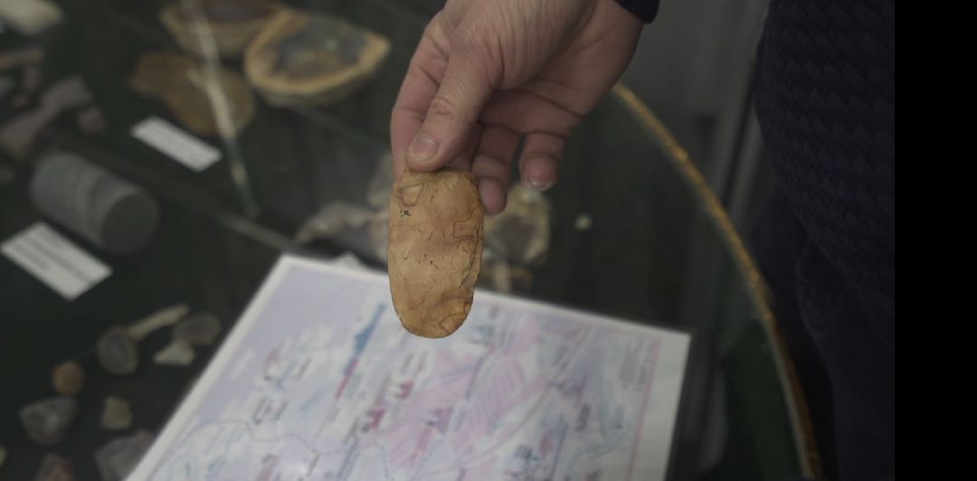 Домодедово, поисковики, артефакт, орудие каменного века