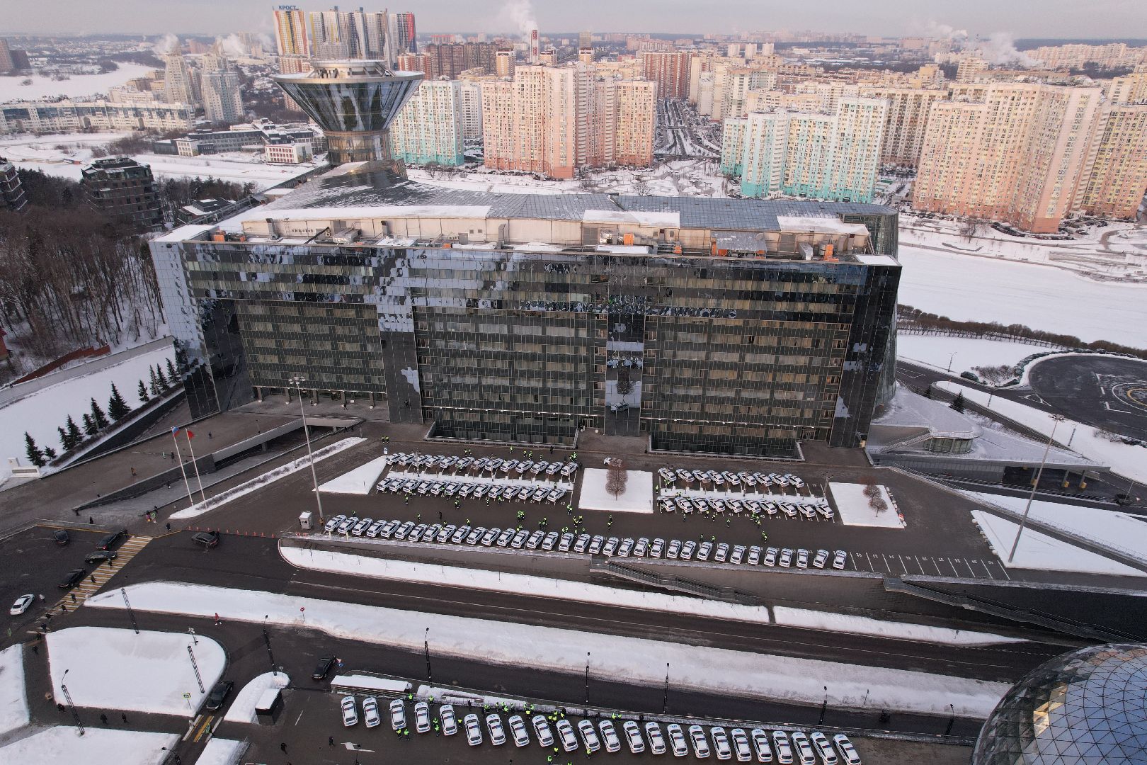 видео с коптера, дпс, автомобили,