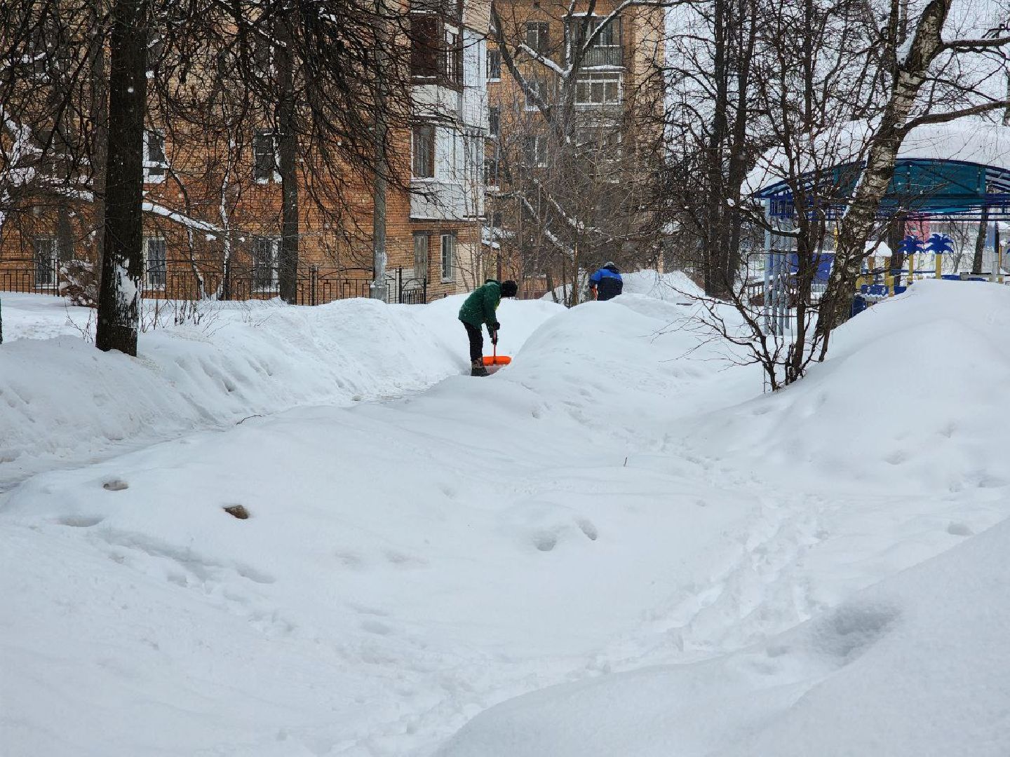 мытищи, жкх, снегопад, дворники, борьба со снегопадом,