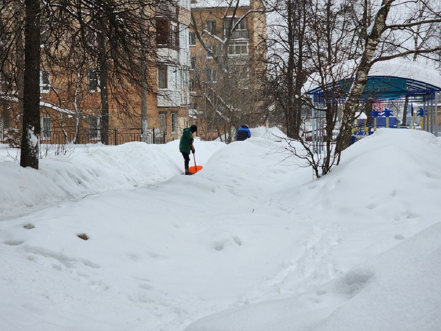 мытищи, жкх, снегопад, дворники, борьба со снегопадом,