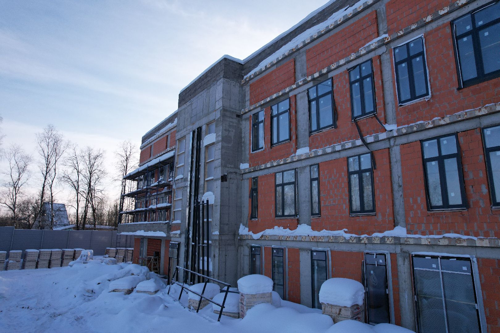 видео с коптера, больница,