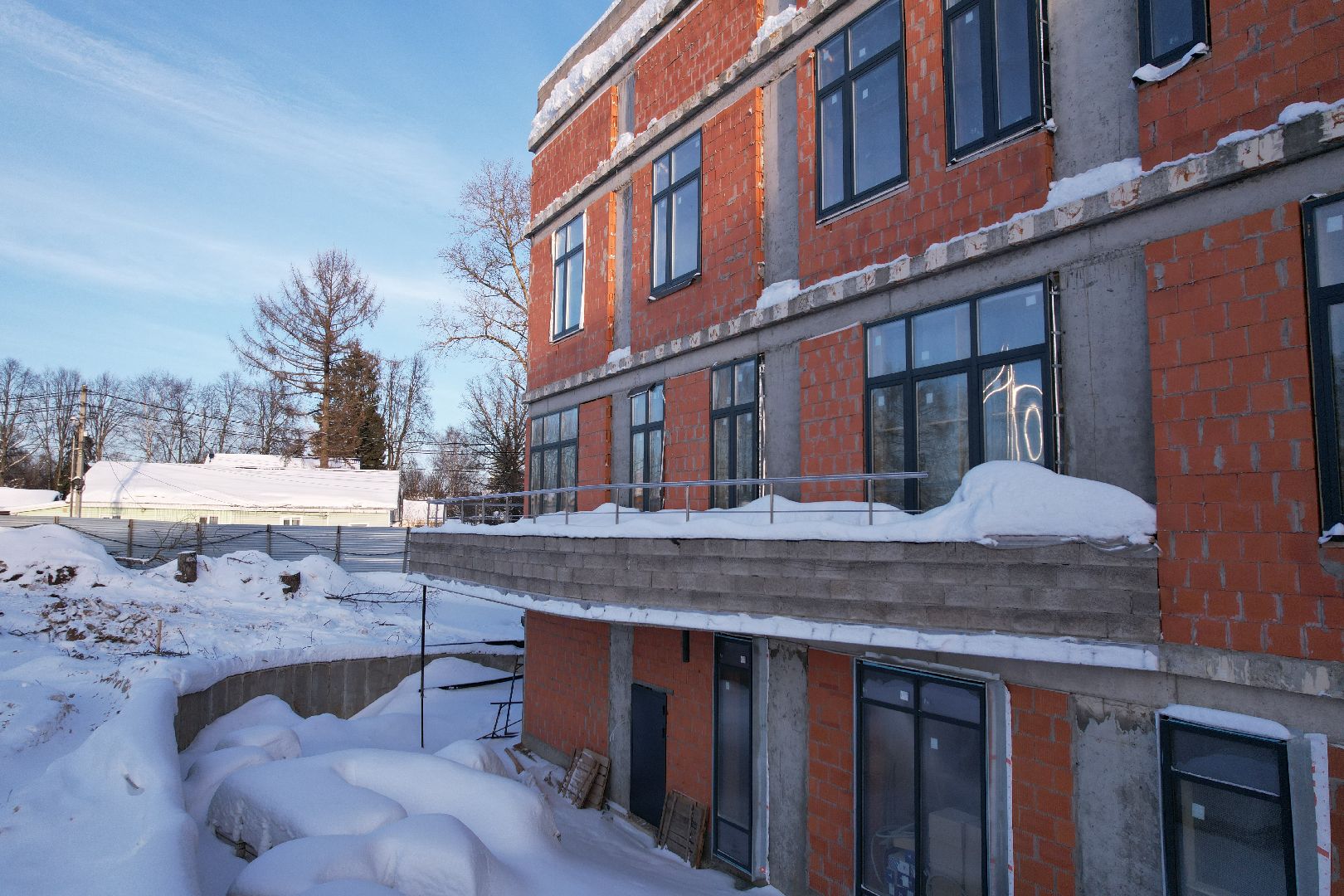 видео с коптера, больница,