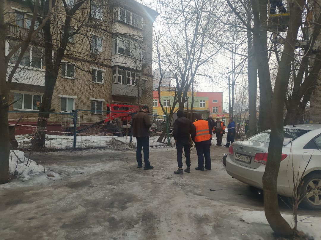 ЖКХ, обвал балкона, Щёлково, демонтаж