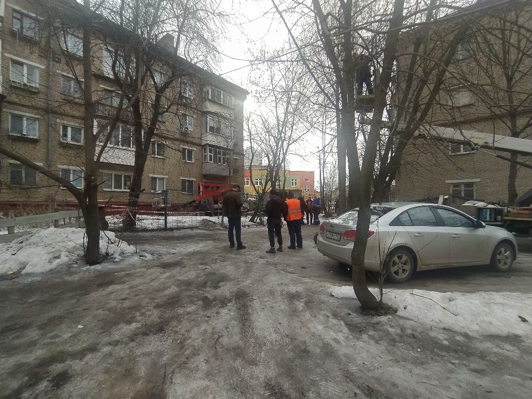 ЖКХ, обвал балкона, Щёлково, демонтаж