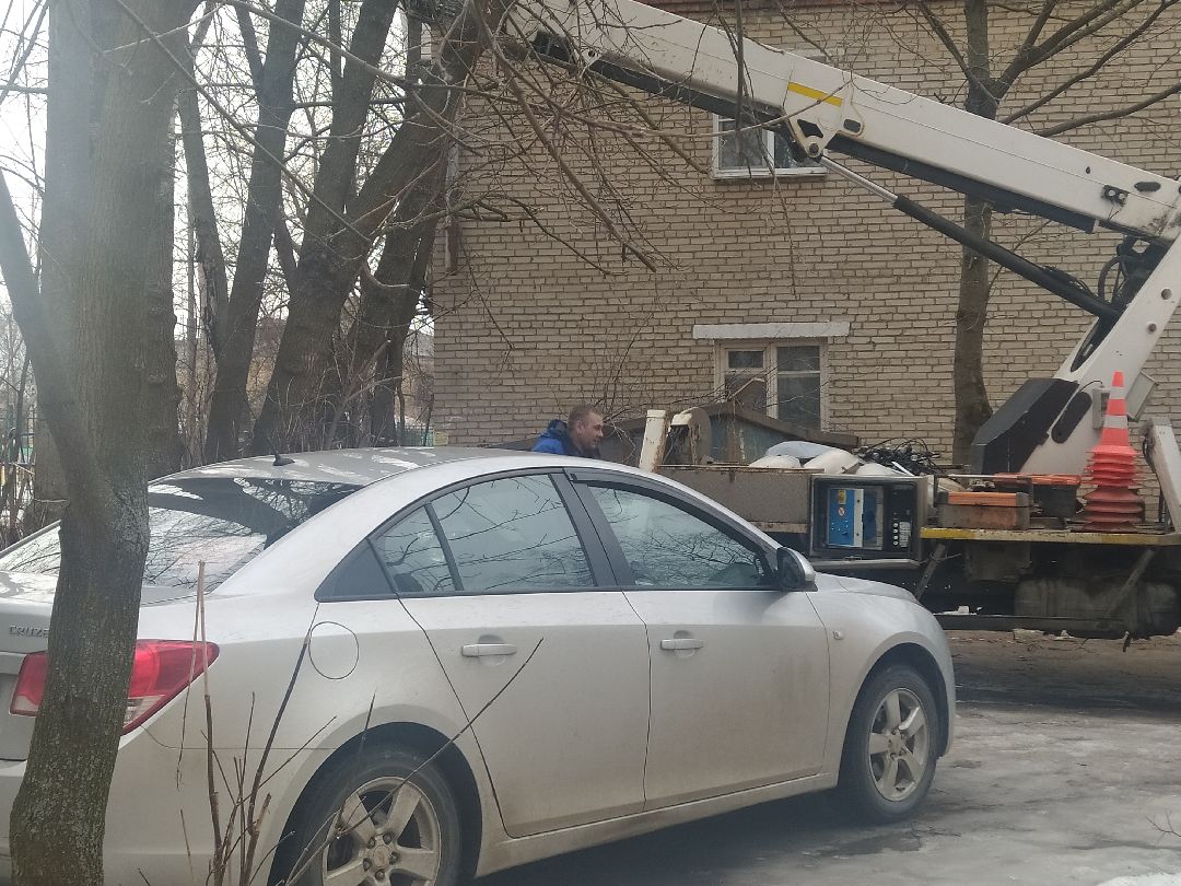 ЖКХ, обвал балкона, Щёлково, демонтаж