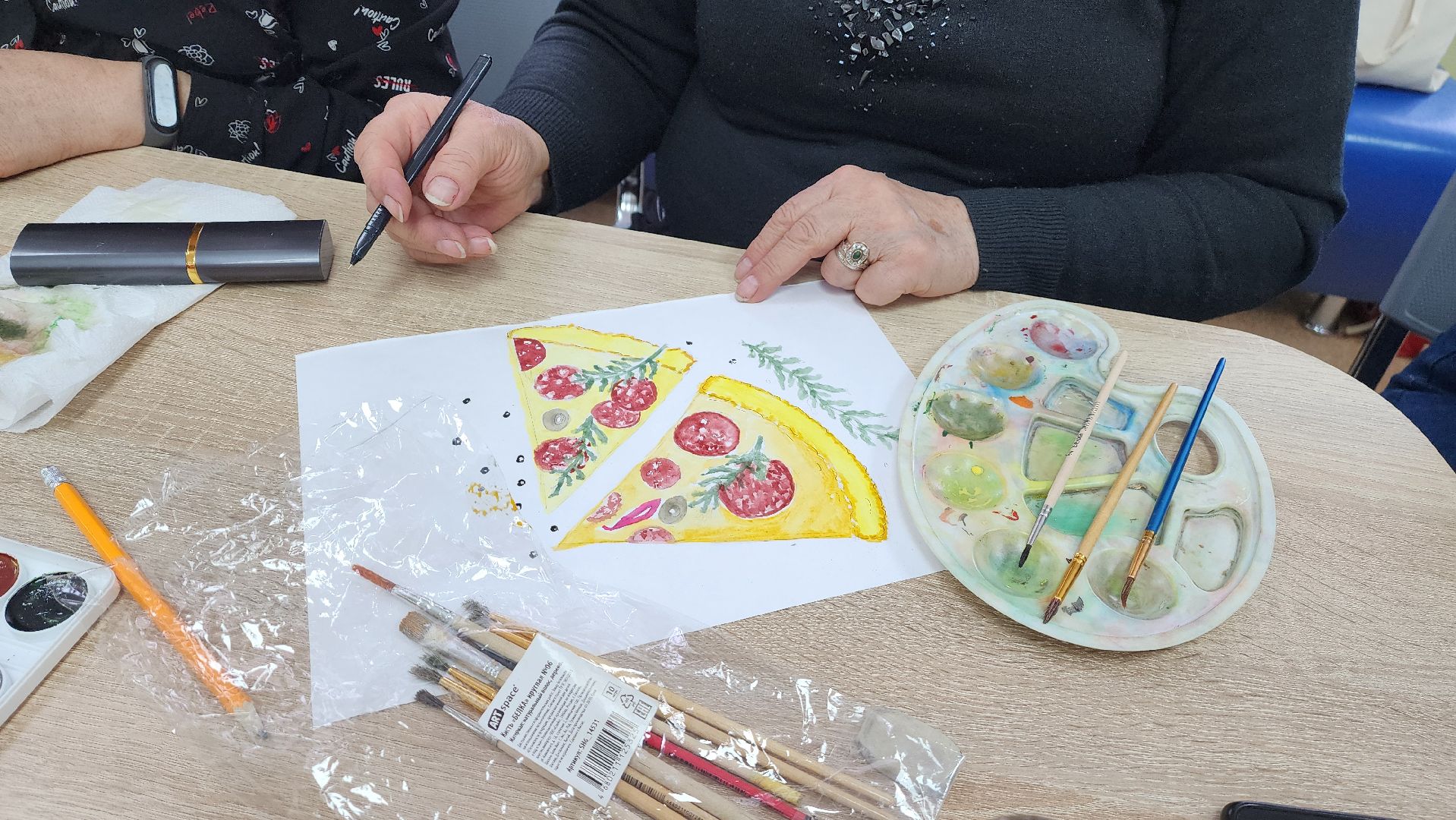 Подмосковье, городской округ пушкинский, Ивантеевка, активное долголетие, живопись,