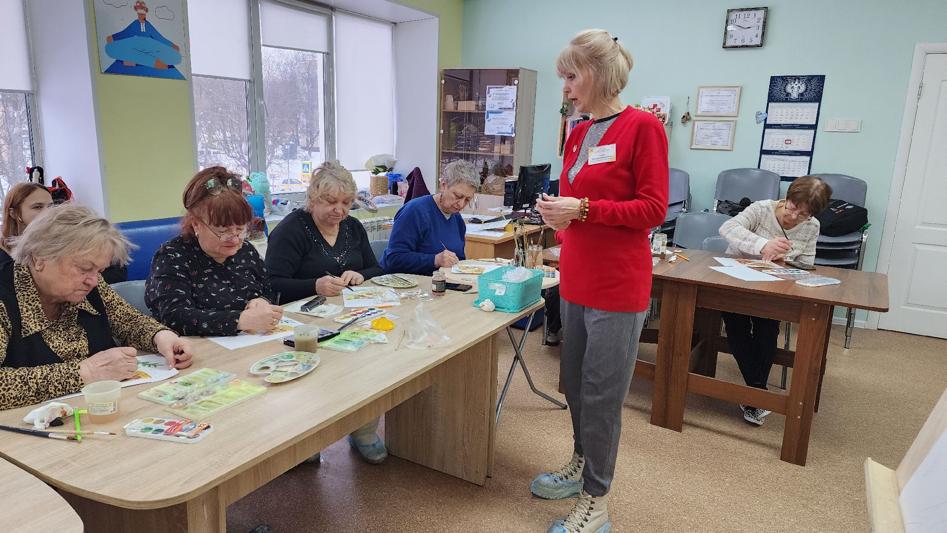 Подмосковье, городской округ пушкинский, Ивантеевка, активное долголетие, живопись,