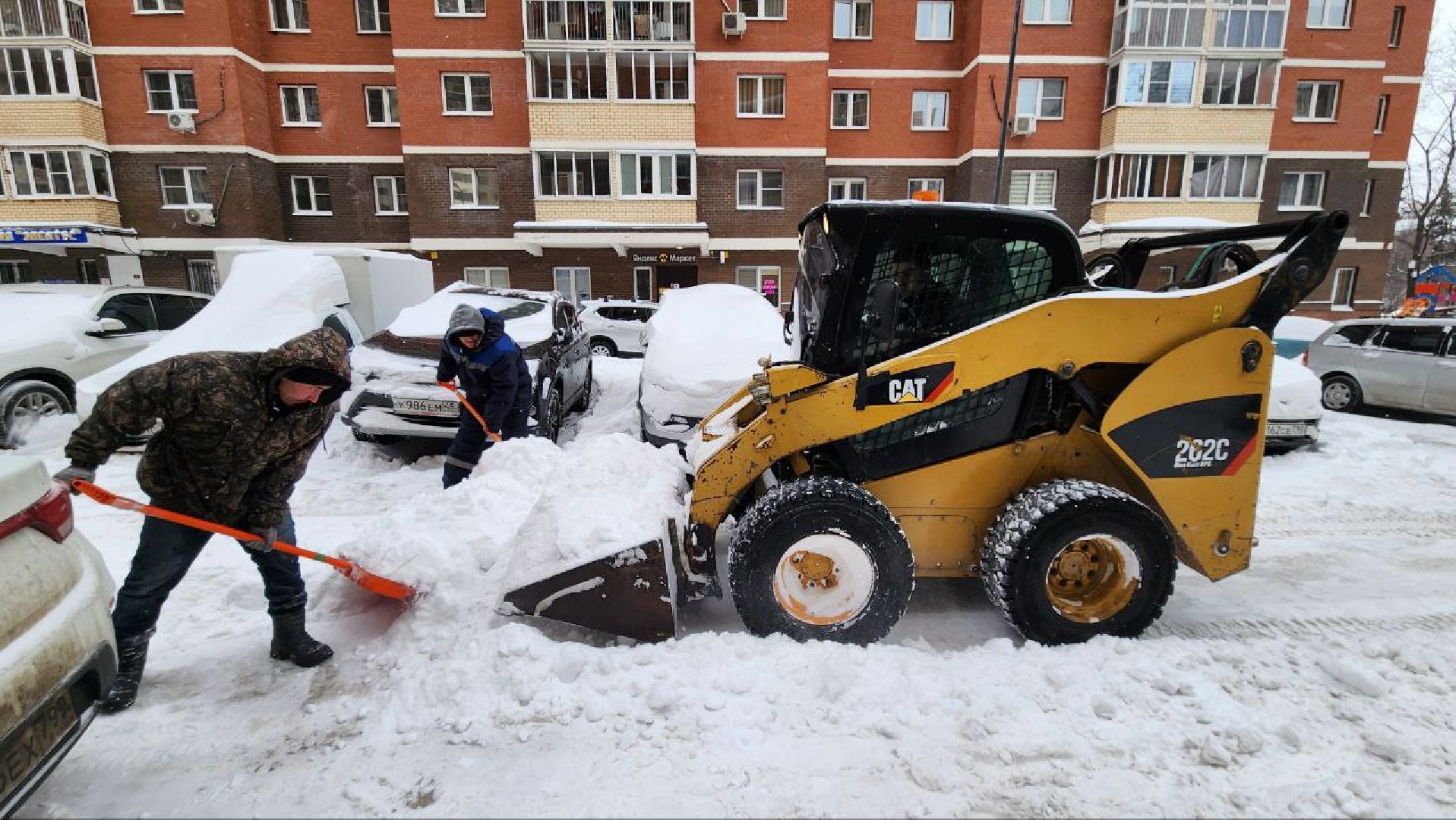 люберцы, уборка снега, снегопад,