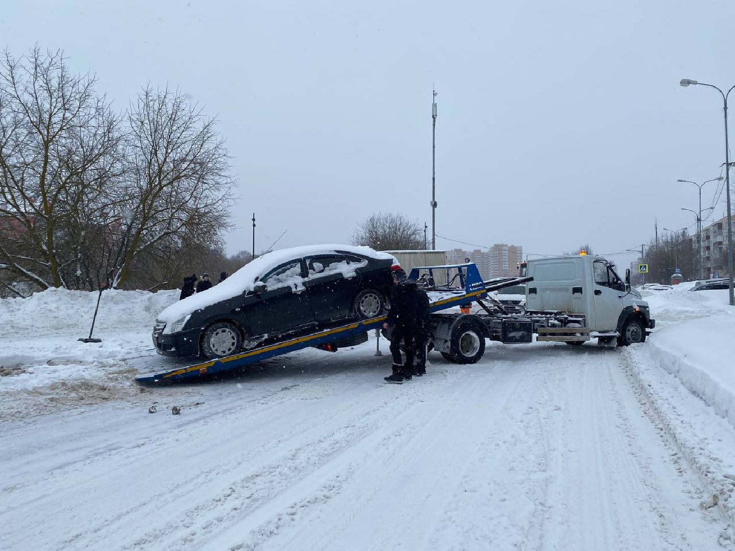 чехов, жкх, эвакуация машин, работа, коммунальная служба,