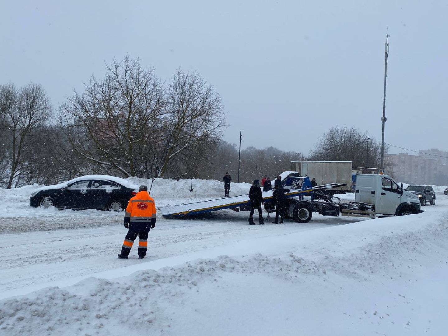 чехов, жкх, эвакуация машин, работа, коммунальная служба,