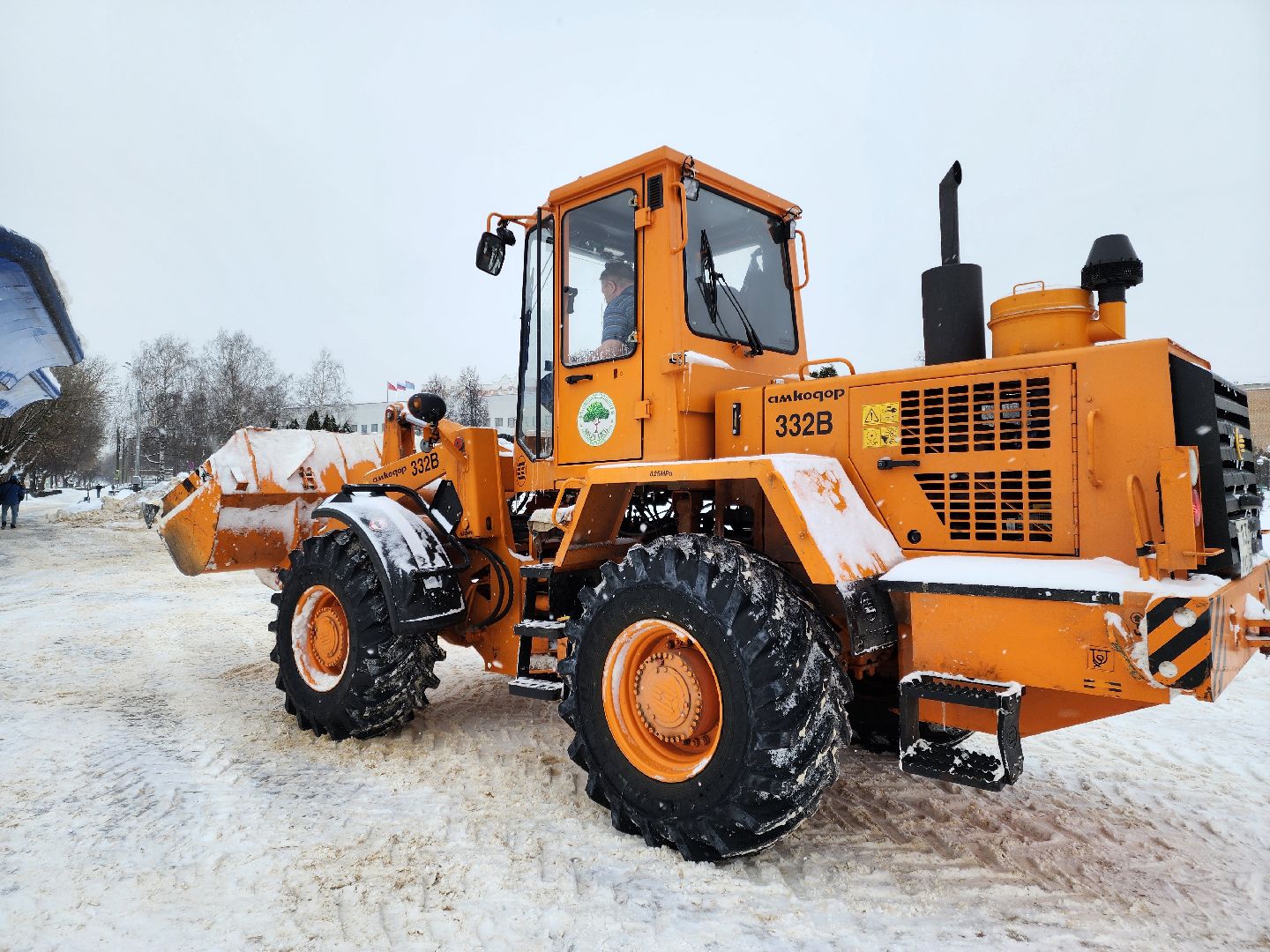 Подольск, уборка снега, коммунальная техника, снегопад,