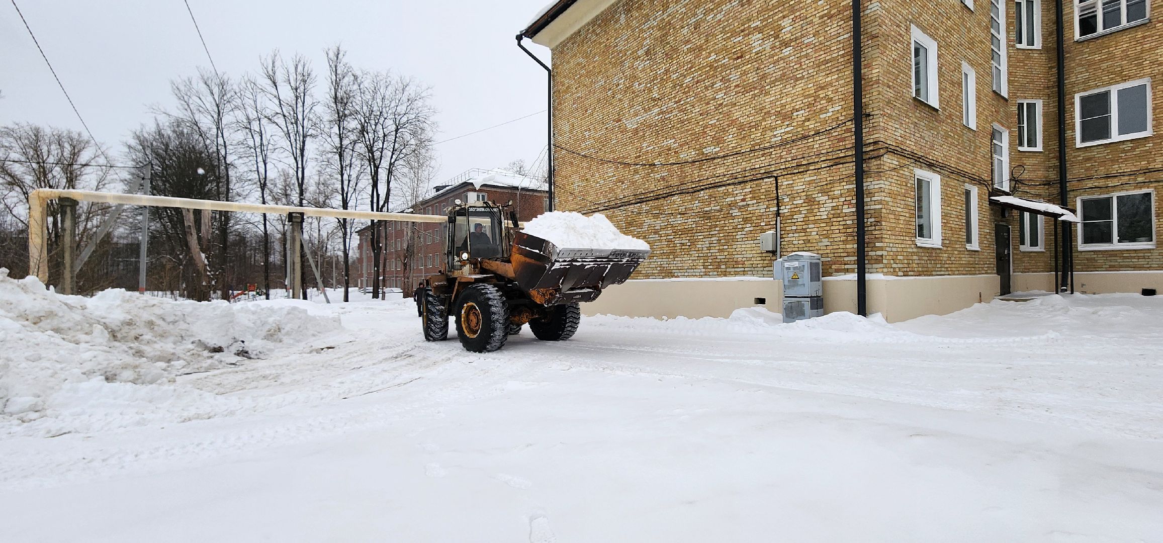 снегопад, благоустройство, ЖКХ, Рошаль, служба дорожного хозяйства, уборка снега,