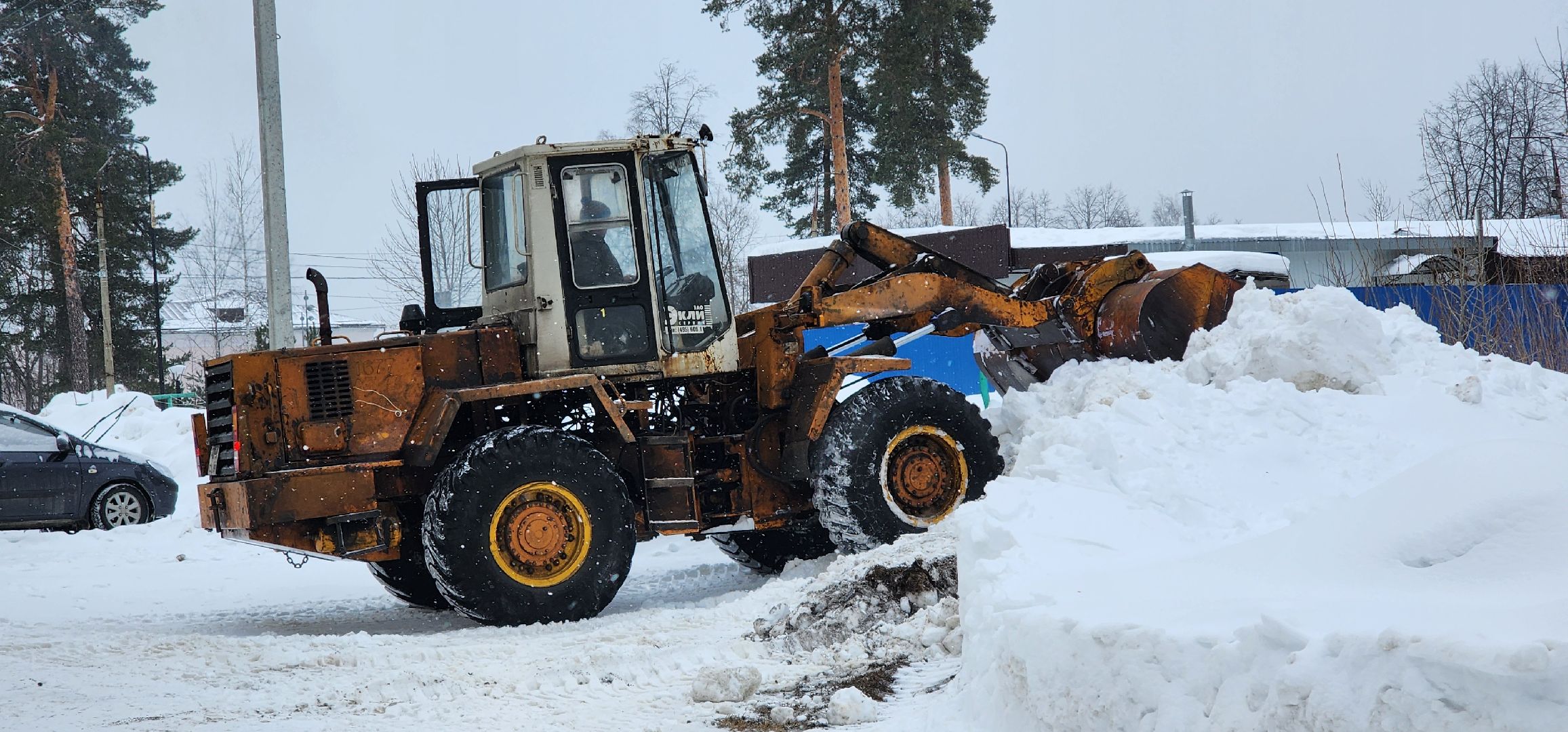 снегопад, благоустройство, ЖКХ, Рошаль, служба дорожного хозяйства, уборка снега,