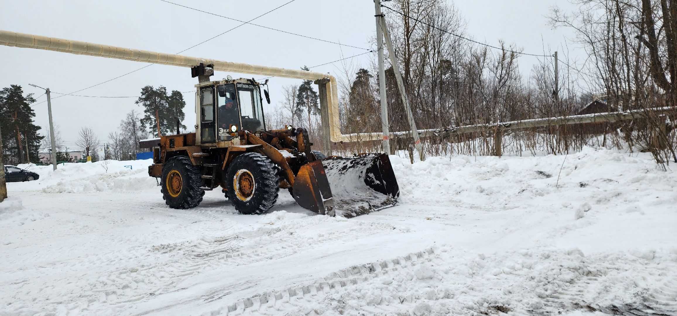 снегопад, благоустройство, ЖКХ, Рошаль, служба дорожного хозяйства, уборка снега,