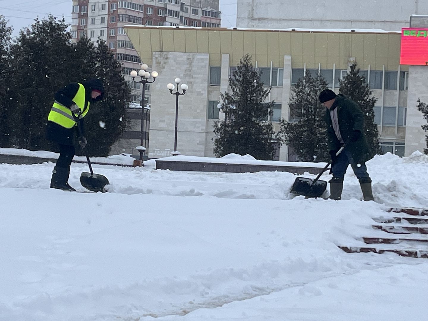 наро-фоминск, уборка снега, снегопад,