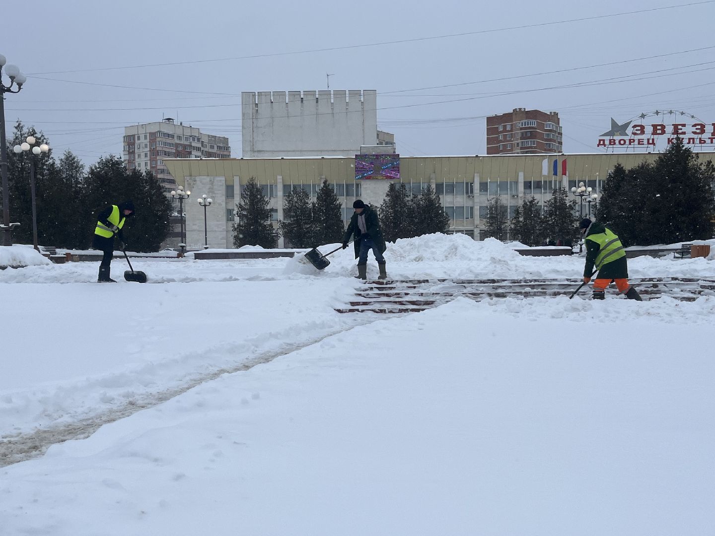 наро-фоминск, уборка снега, снегопад,