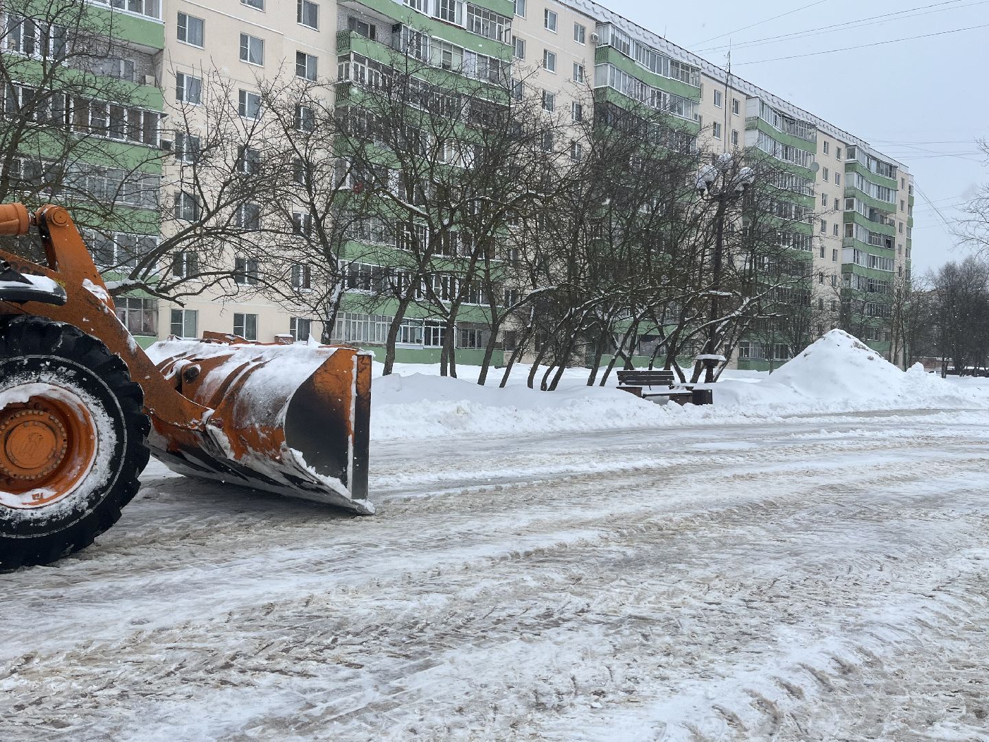 наро-фоминск, уборка снега, снегопад,
