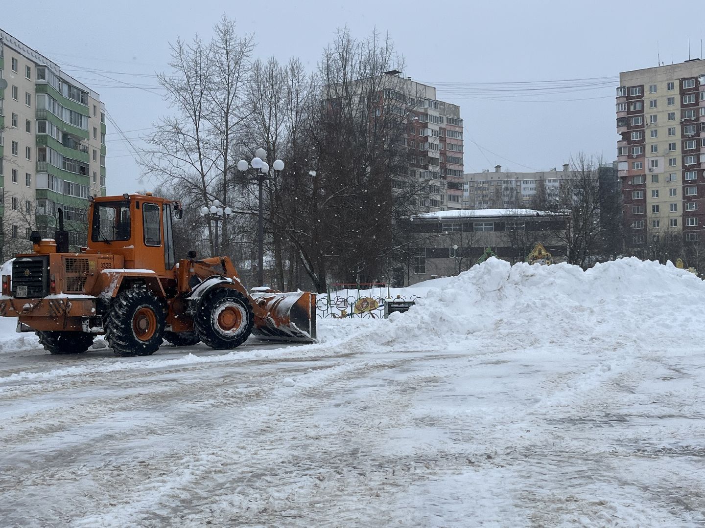 наро-фоминск, уборка снега, снегопад,