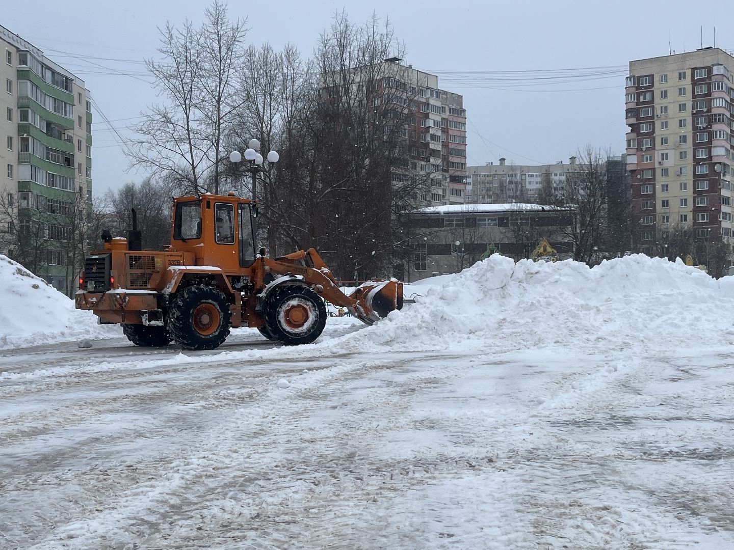 наро-фоминск, уборка снега, снегопад,