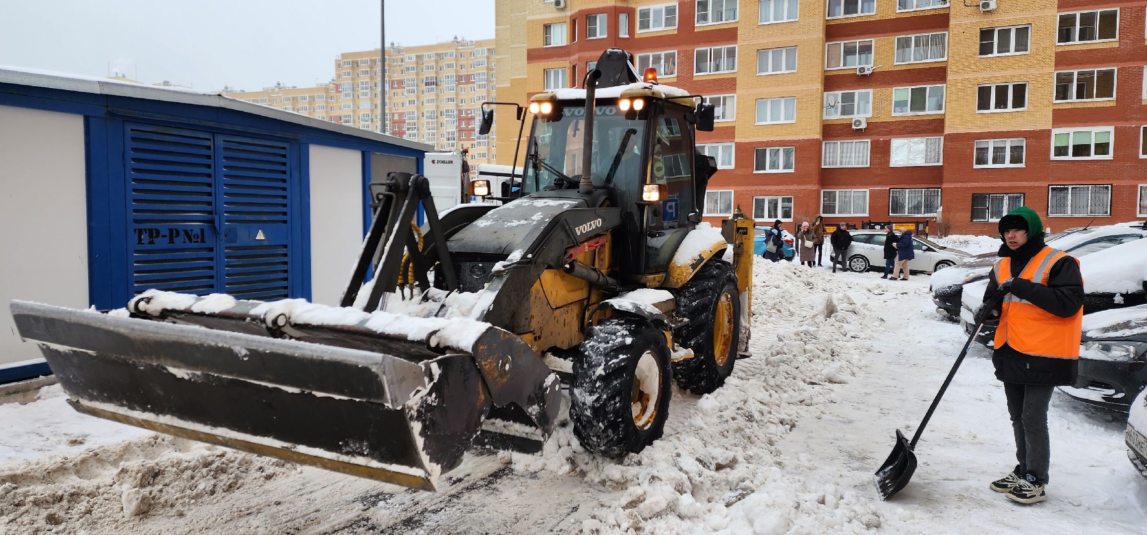раменское, жкх, уборка снега на улице Молодежной в городе Раменское,