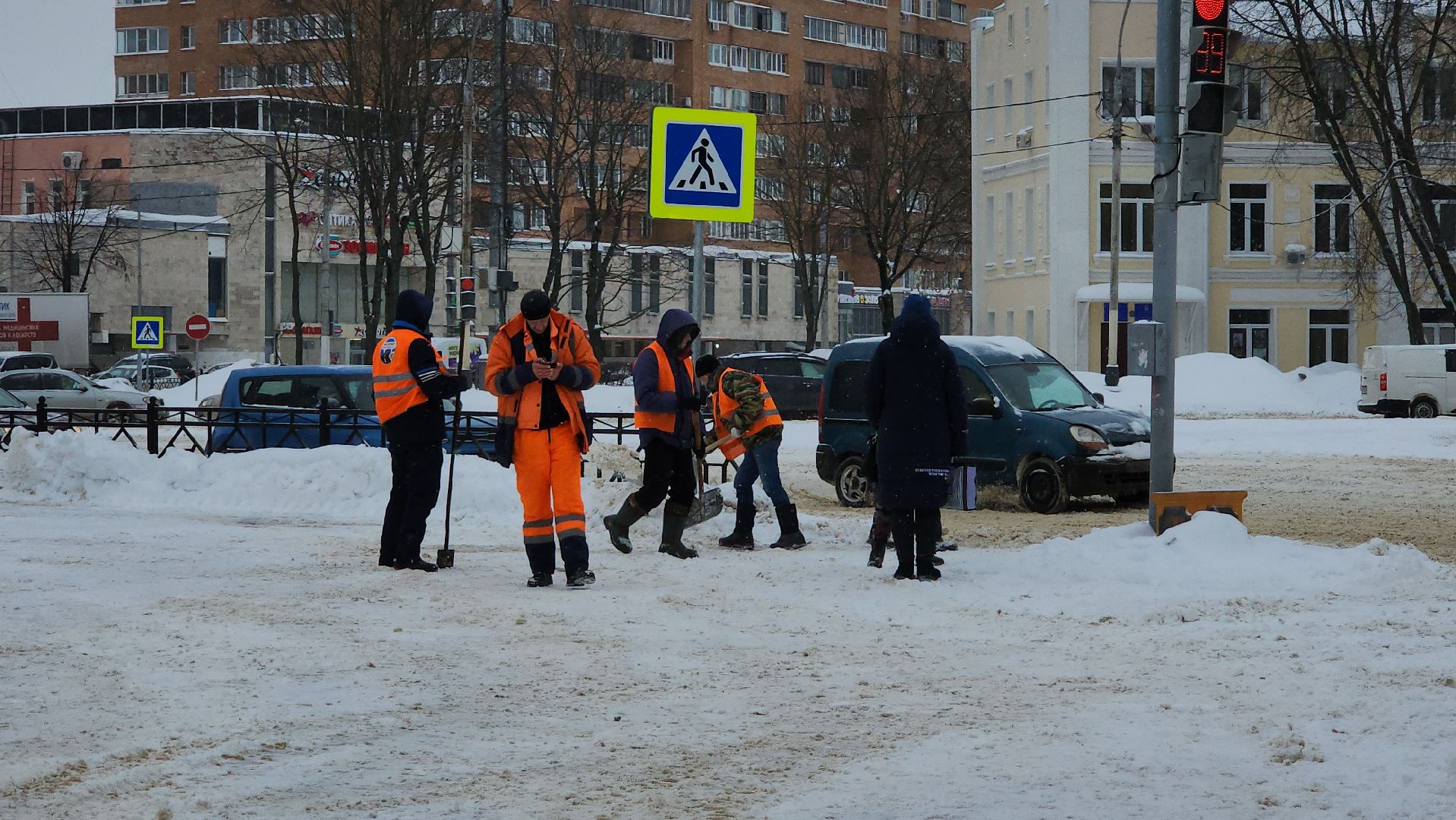 подольск, уборка снега,