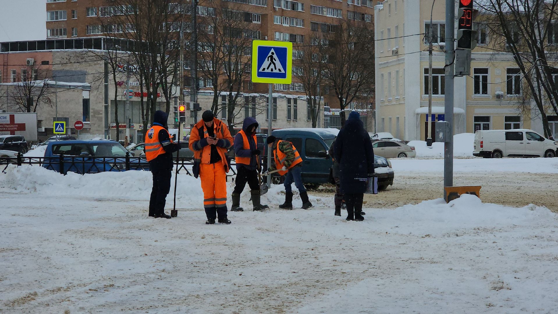 подольск, уборка снега,