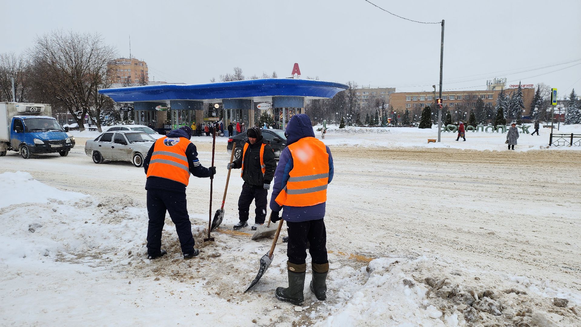 подольск, уборка снега,