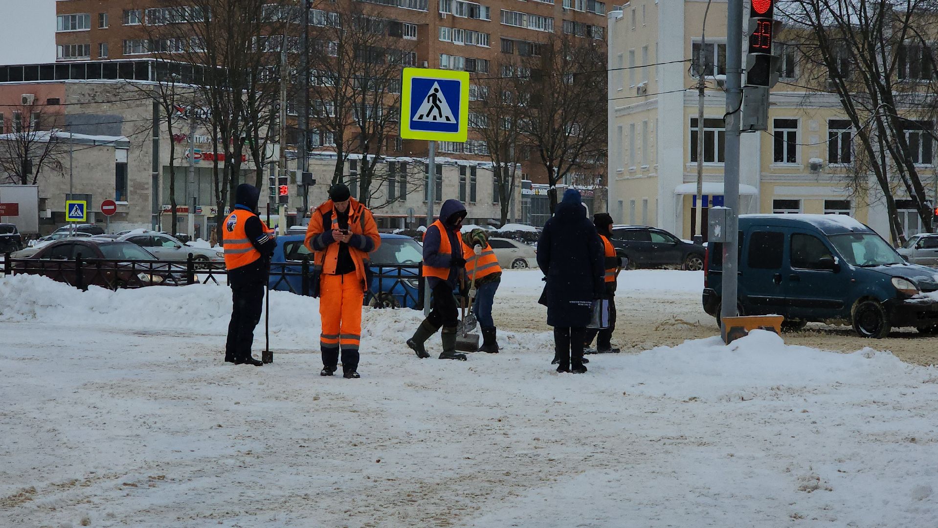 подольск, уборка снега,