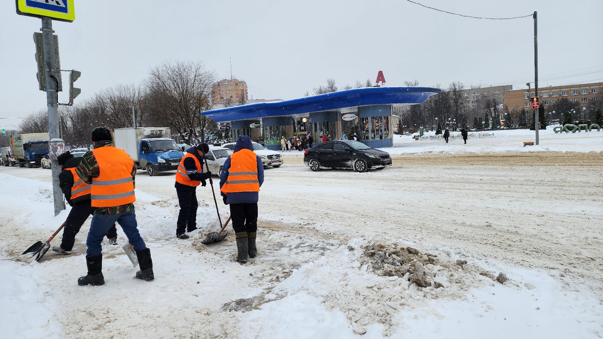 подольск, уборка снега,