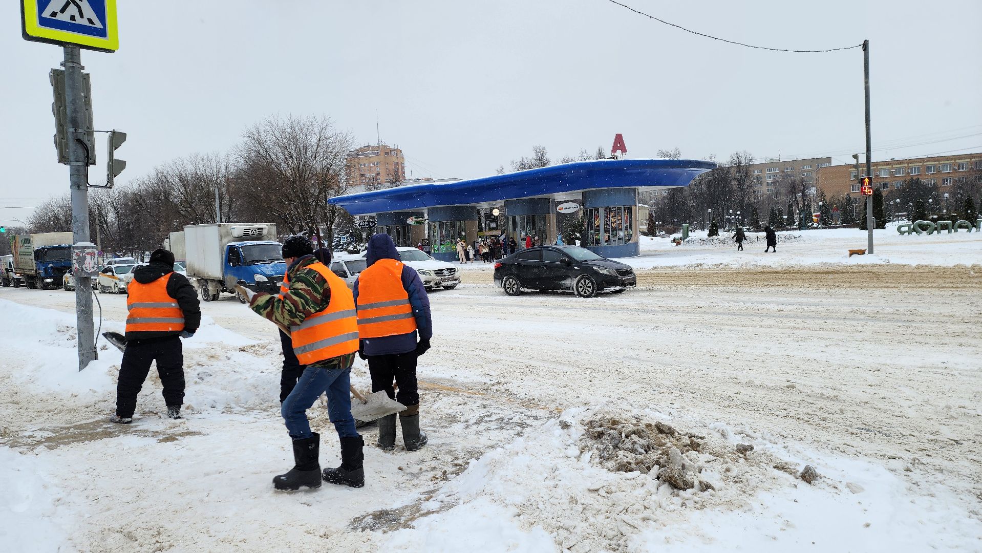 подольск, уборка снега,