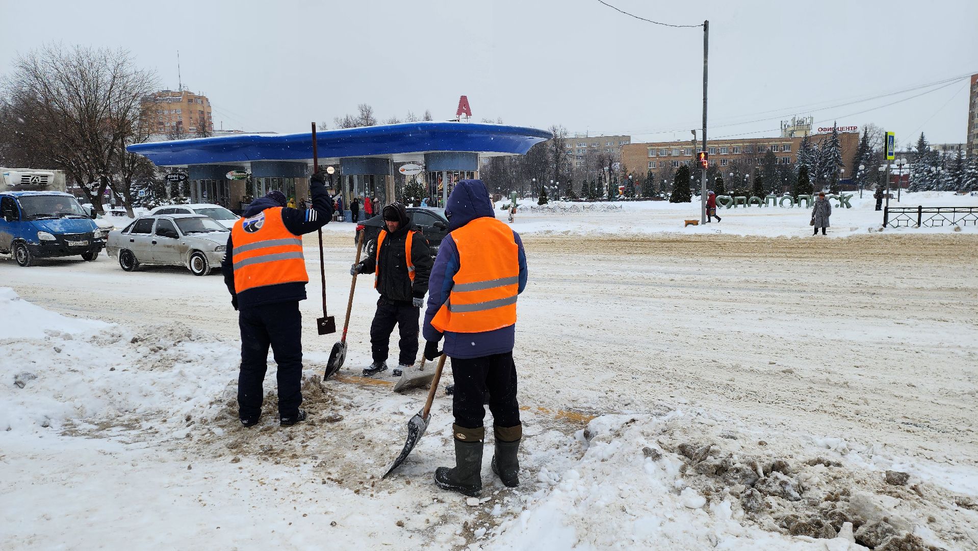 подольск, уборка снега,