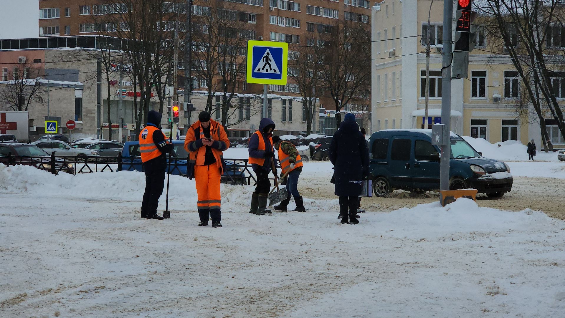 подольск, уборка снега,