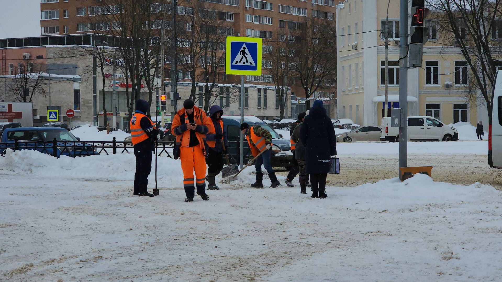 подольск, уборка снега,