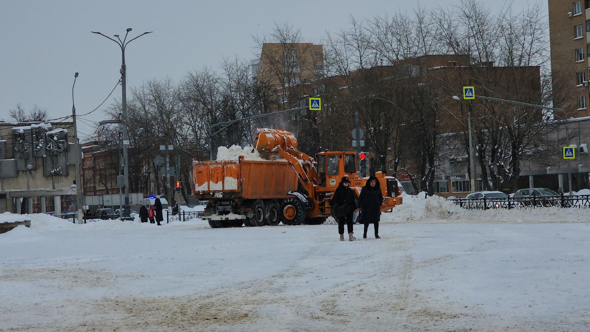 подольск, уборка снега,
