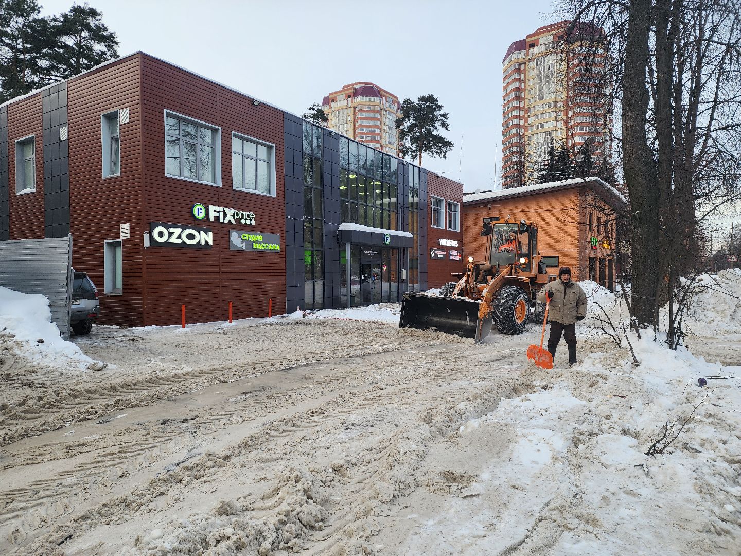 пушкино, уборка снега, коммунальные служба,