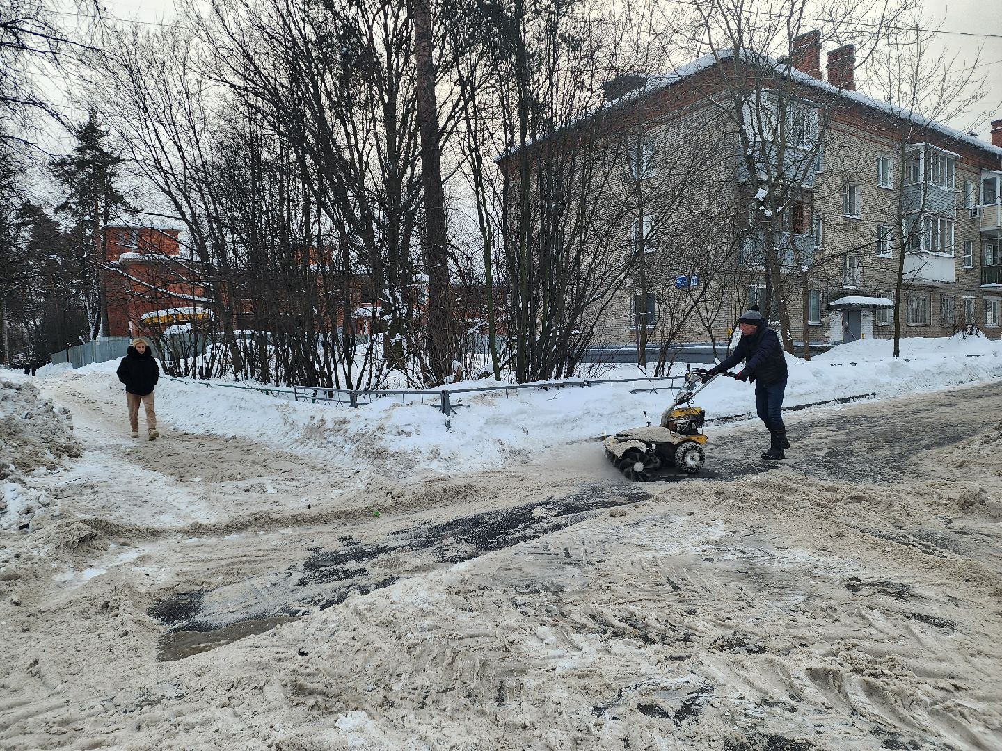пушкино, уборка снега, коммунальные служба,