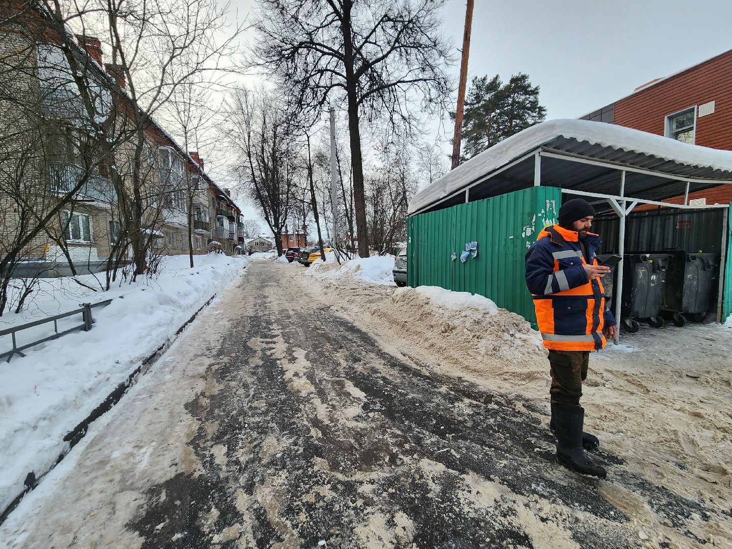 пушкино, уборка снега, коммунальные служба,