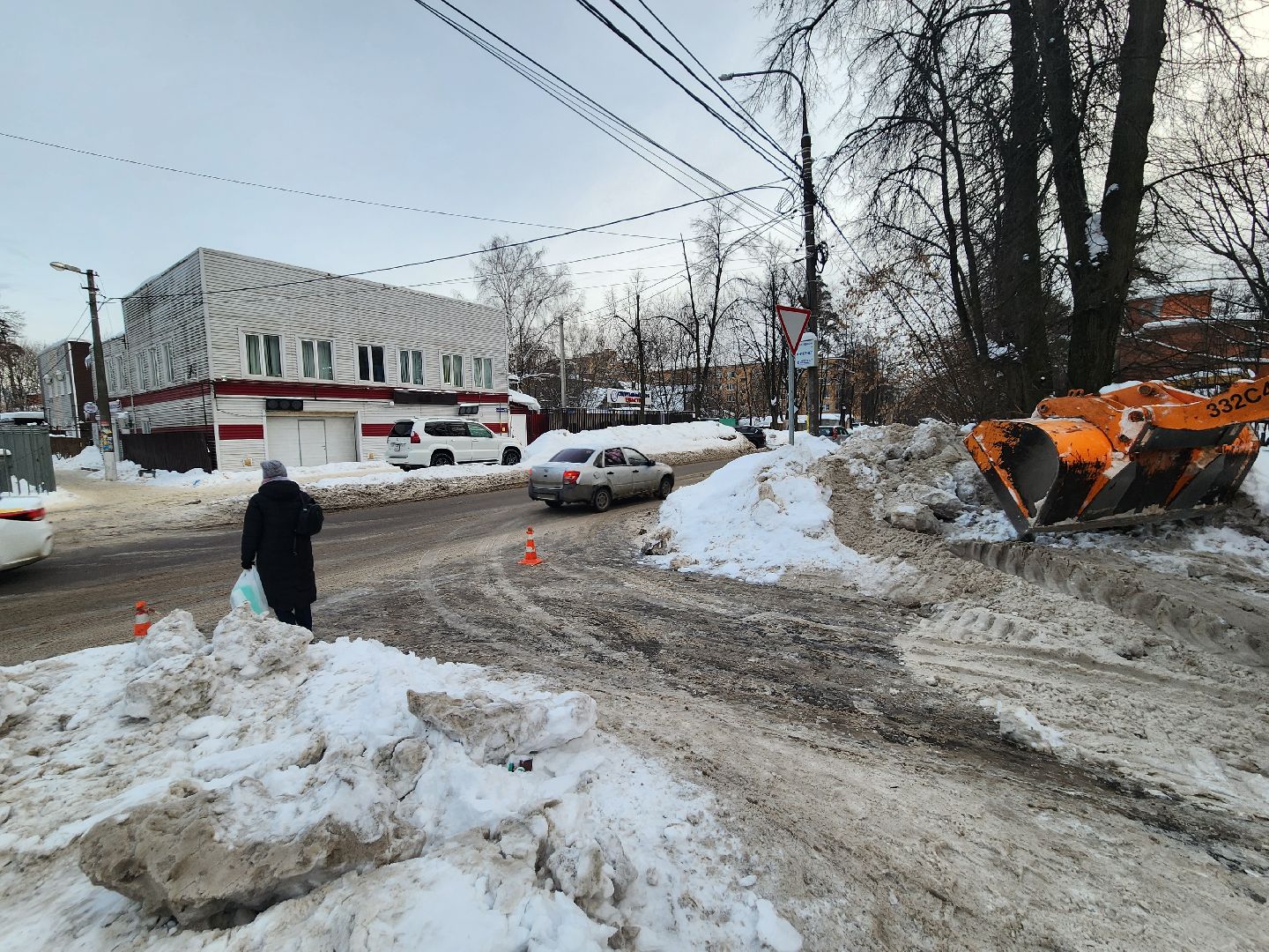 пушкино, уборка снега, коммунальные служба,