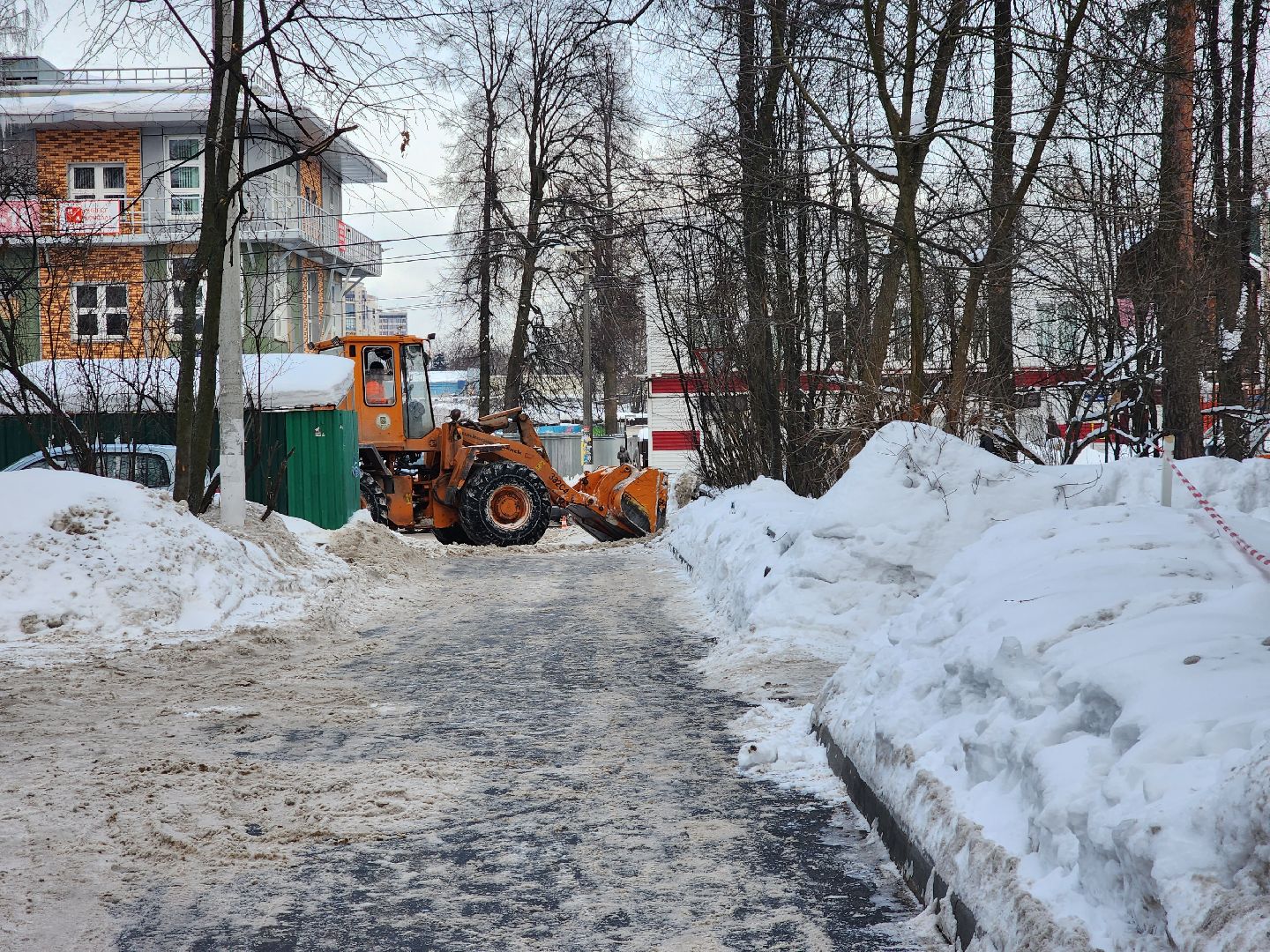 пушкино, уборка снега, коммунальные служба,