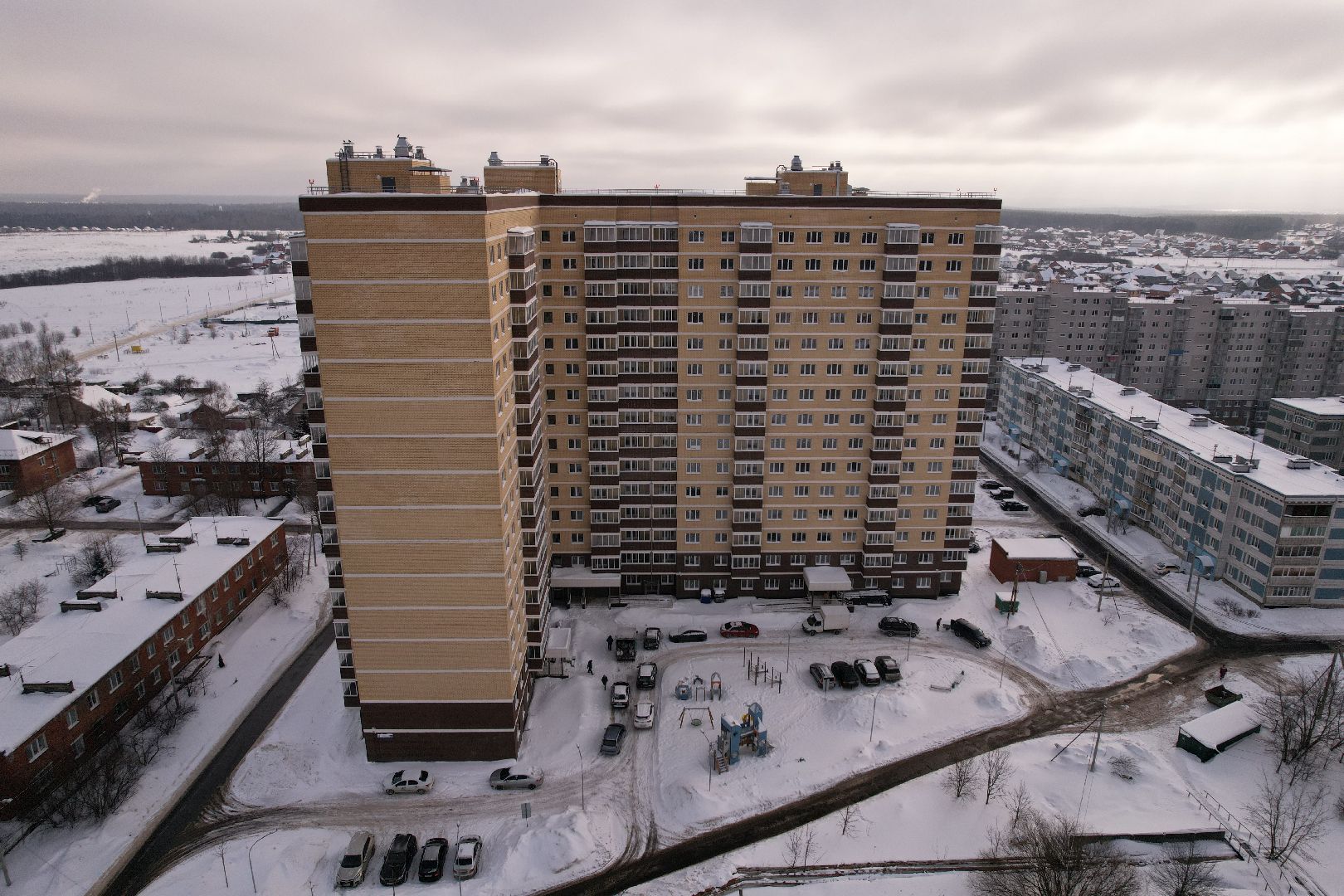 видео с коптера, ЖК, дольщики,