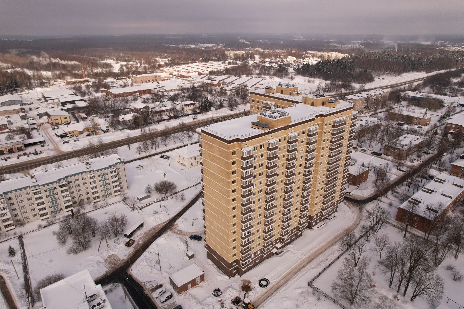 видео с коптера, ЖК, дольщики,