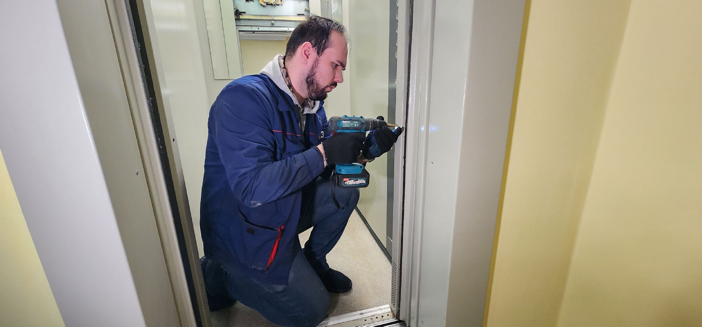 лифты, датчики движения, Домодедово-парк,