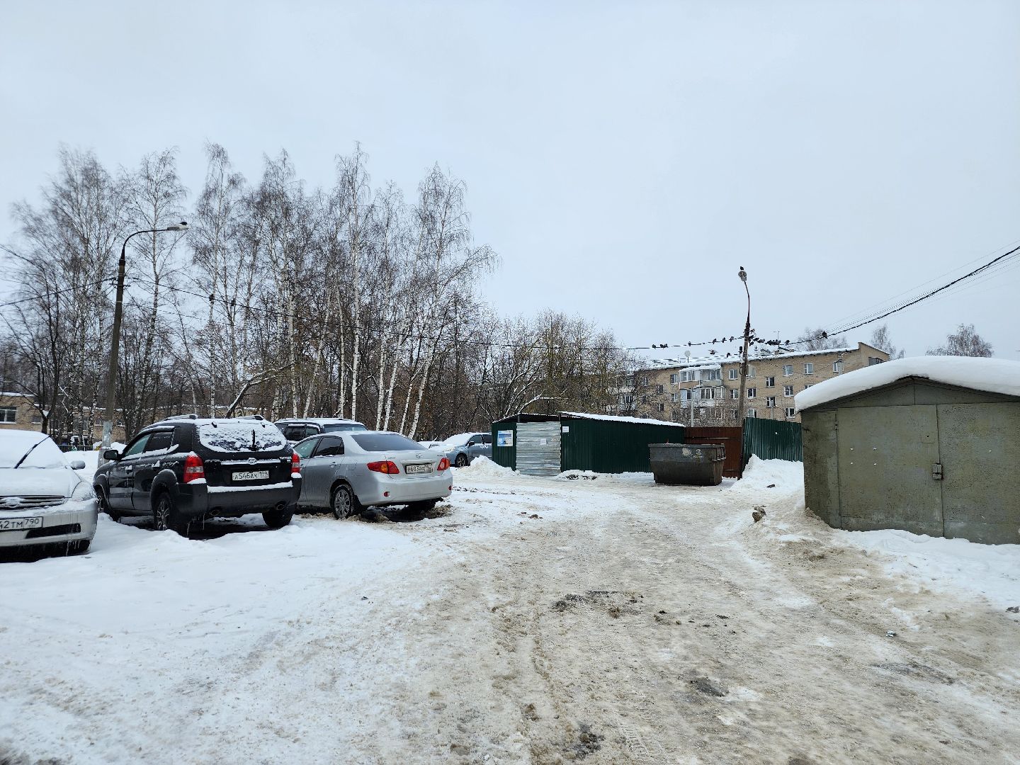 контейнерная площадка, знаки запрета парковки, фрязино,