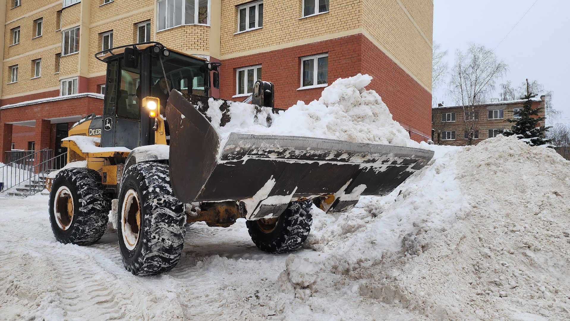 Егорьевск, Подмосковье, Московская область, снег, егорьевская служба благоустройства,