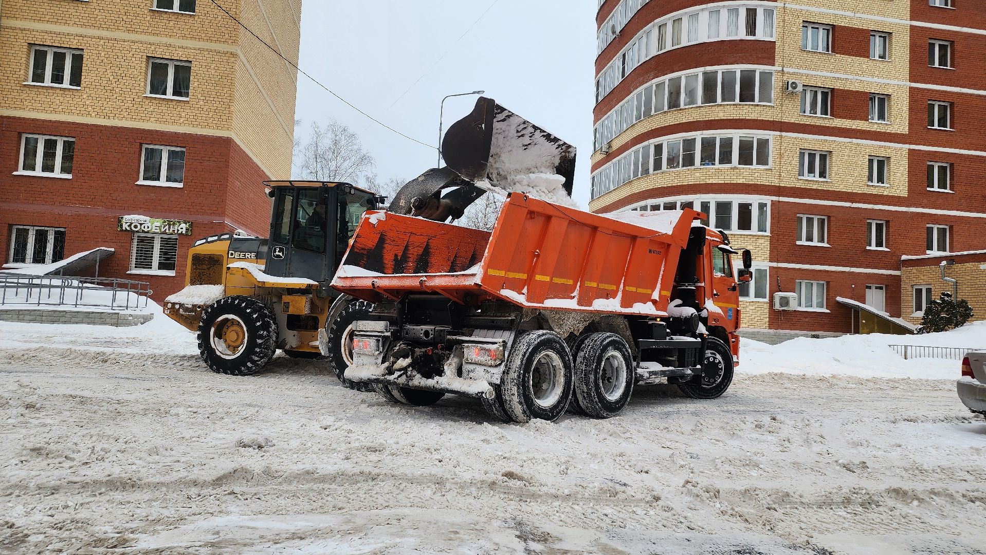 Егорьевск, Подмосковье, Московская область, снег, егорьевская служба благоустройства,